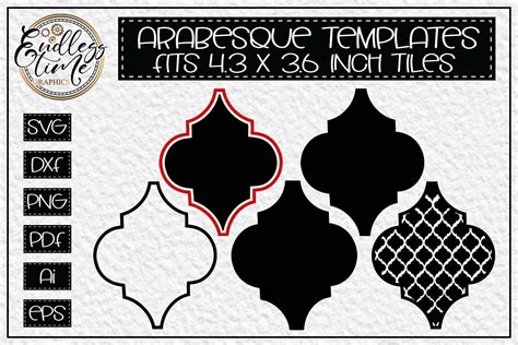 Arabesque Tile Template